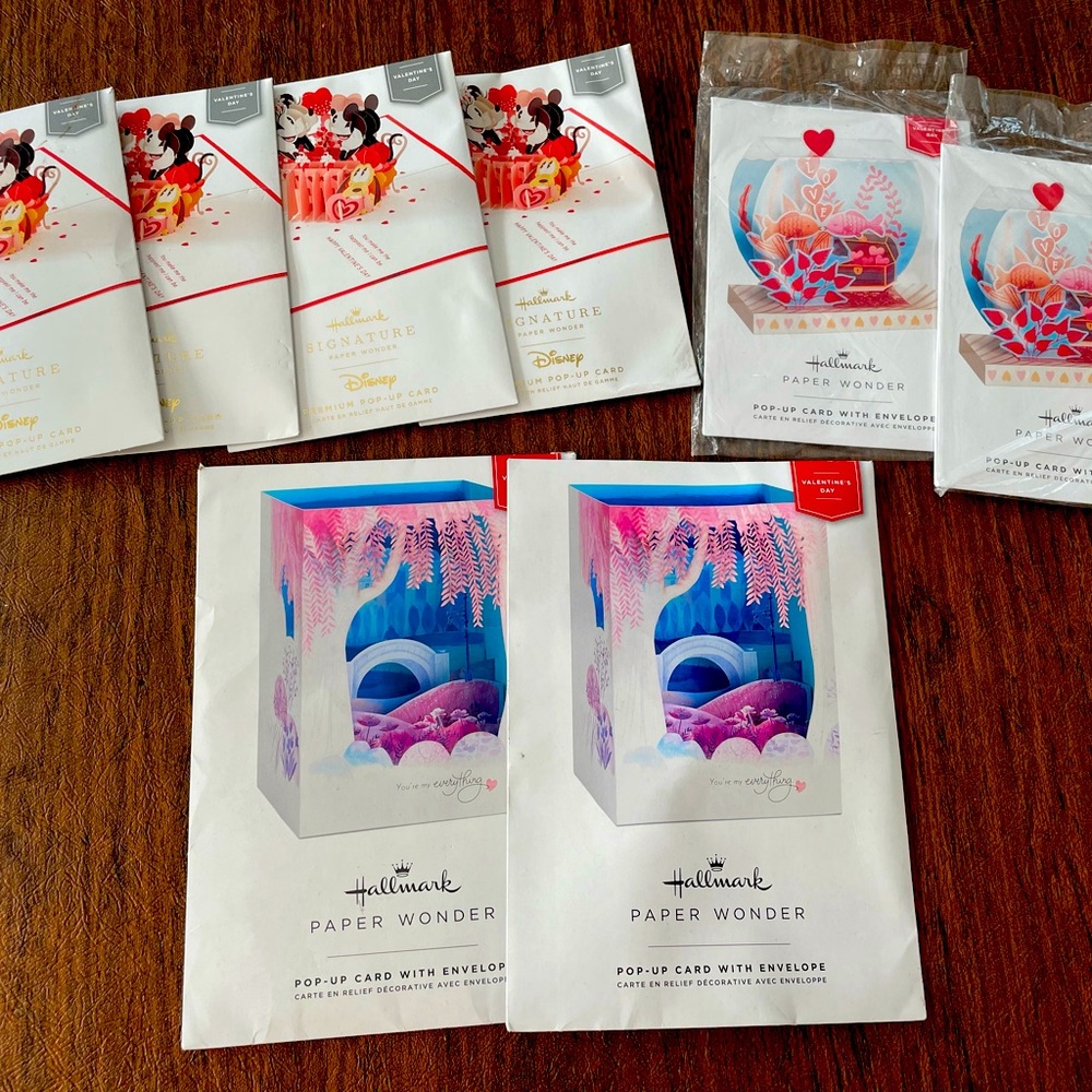 Hallmark 3D pop up valentines cards